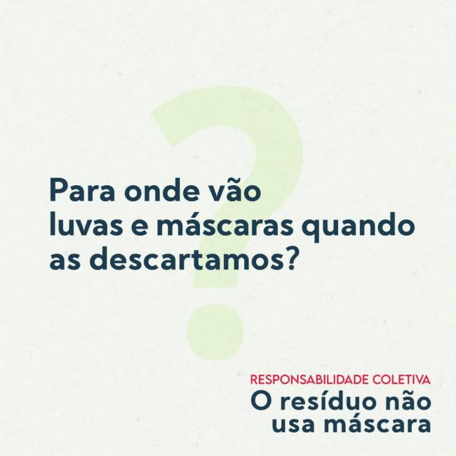 Para onde vão luvas e máscaras descartados